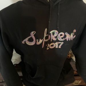 Supreme brush logo hoodie